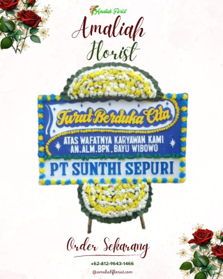 Papan Bunga Duka di Regol