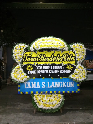 Papan Bunga Duka di Regol