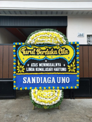 Papan Bunga Duka di Regol
